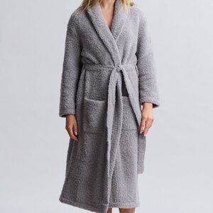 Barefoot Dreams CozyChic® Adult Robe - Dove Gray Size - M